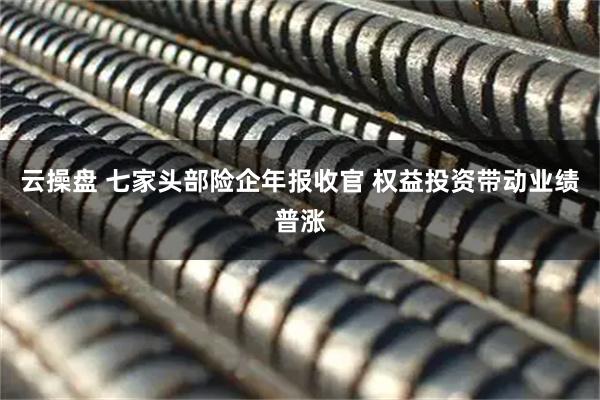 云操盘 七家头部险企年报收官 权益投资带动业绩普涨